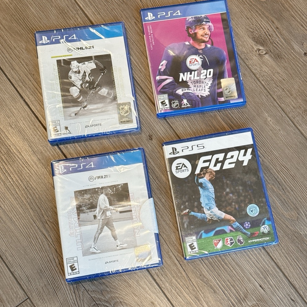 NEW sealed EA sports game, FIFA 24, FIFA 21, NHL 21 / 20, PS4, PS5